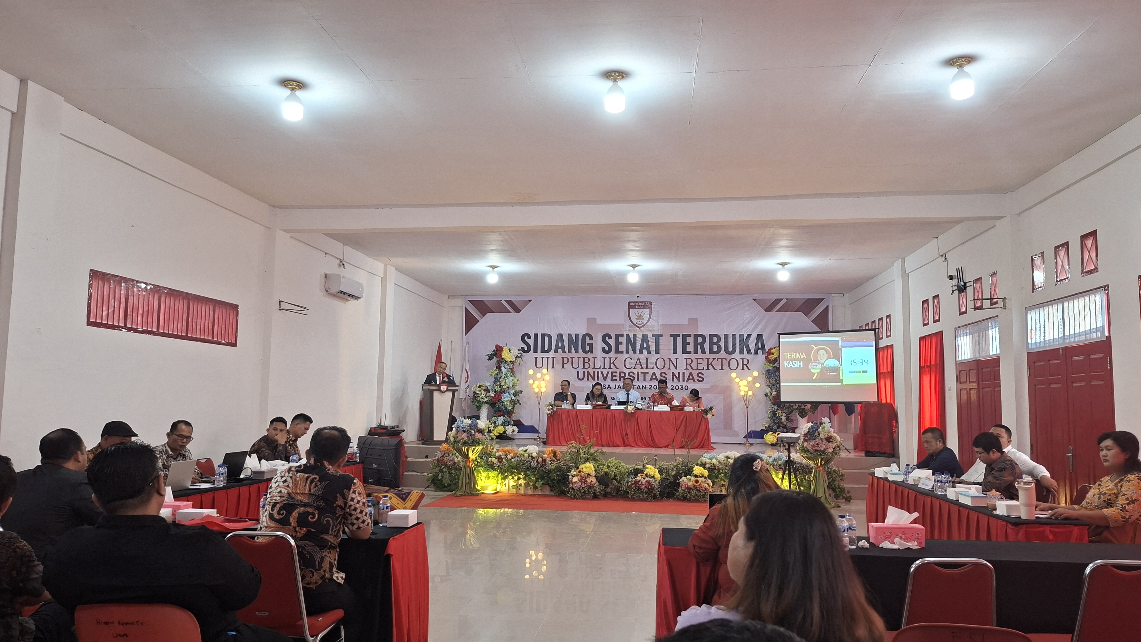 Sidang Senat Terbuka Uji Publik Calon Rektor Universitas Nias Masa Jabatan 2026-2030 Berlangsung Sukses